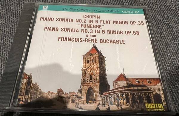 【送料無料　未開封品】デュシャーブル(P) ショパン　ピアノソナタ第2、3番　ERATO国内盤CD 未開封品