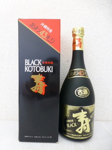 【33637】◆未開栓 焼酎 BLACK KOTOBUKI/ブラック寿 本格泡盛 米 ヘリオス酒造 沖縄県 720ml 43%◆