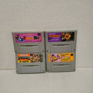 4本セット ジェリーボーイ　高橋名人の大冒険島　マジカルタルるートくん　パックインタイム　スーパーファミコン まとめ売り ジャンク