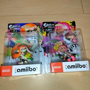 2個セット　新品未開封　ガール　オレンジ　スプラトゥーン　アミーボ　amiibo Splatoon 任天堂　スイッチ　ネオンピンク