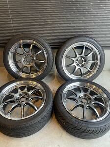 D9R ワーク WORK エモーション EMOTION 美品 プリウス CT 86 100 5穴 7J 215/45-17バリ山 ナンカン トヨタ スバル 幅広く スタッドレス用