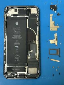 ★ 純正 iPhone 8 バックパネル筐体 + カメラ + バッテリー87% ※ ブラック ※ 良品 ★