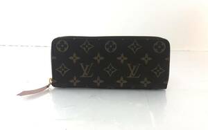 【SK1052】LOUISVUITTON ルイヴィトン ポルトフォイユクレマン モノグラム フューシャー ICチップ搭載 長財布 ウォレット 財布 箱付 袋付