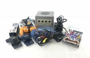 【HM1038】通電OK Nintendo 任天堂 ゲームキューブ DOL-017 コントローラー ポケモンコロシアム マリオカートなど 付属品付き ゲーム機