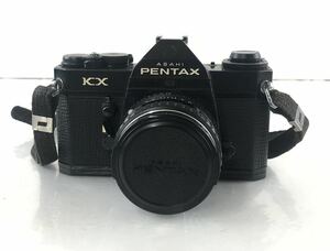 【HM1646】ASAHI アサヒ PENTAX ペンタックス KX フィルムカメラ SMC PENTANX 1:1.8/55 ASAHI OPT.CO.,JAPAN レンズ ソフトケース付き