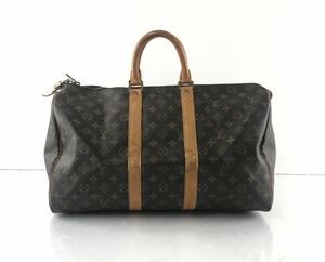 【SK1063】LOUISVUITTON ルイヴィトンモノグラム キーポル45 ボストンバッグ V.I 862 ハンドバッグ ブラウン系 バッグ 南京錠 カデナ