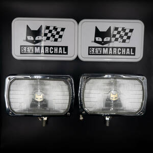  Marshall 950 white with cover pair MARCHAL operation not yet verification gold cat S.E.V. 959 952 foglamp light deco truck old car dead stock 