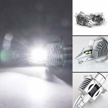 LEDヘッドライト H4 Hi/Lo 16000LM 車検対応 高輝度 ヘッドランプ ホワイト 6500K 爆光 車/バイク用 一体型 ledバルブ 1個セット_画像7