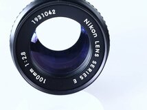 Nikon ニコン カメラレンズ Nikon LENS SERIES E 100mm 2.8 単焦点　一眼レフ_画像5
