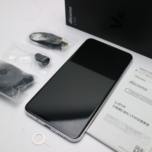 新品同様 L-01K V30+ シルバー スマホ 即日発送 スマホ 白ロム 中古 DoCoMo LG電子 あすつく 土日祝発送OK