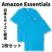 Amazon Essentials 2枚組 Tシャツ Vネック Sサイズ相当_画像1