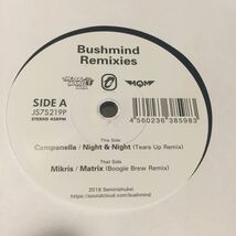 非売品7インチ Bushmind Remixies Campanella Night&Night Mikris Matrix 新品未使用_画像1