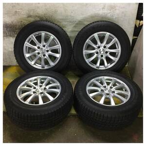 22 DUNLOP WINTERMAXX WM03 215/65R16 2020年製 9分目 エスティマ C-HR ヴェルファイア カローラクロス エクストレイル アテンザ等 *6530