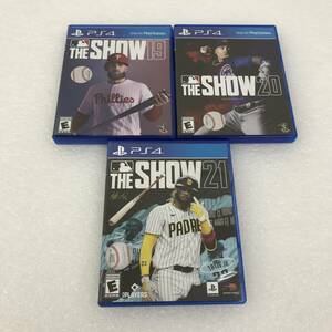 PS4 Play Station4 THE SHOW 19/20/21 3点セット 北米版 ユーズド