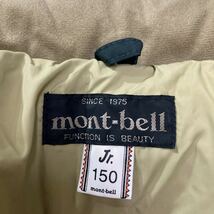 290 モンベル mont-bell ベーシックダウンジャケット ジュニア 150 アウトドア キャンプ 子供服 防寒 厚手 31203AJ._画像6