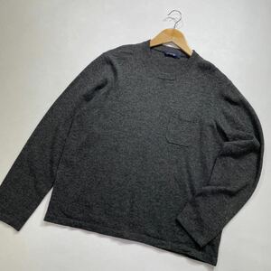 278 J.CREW ジェイクルー ウール クルーネック ニット プルオーバー セーター サイズL グレー メンズ　31205M