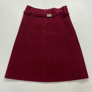 266 agnes b. Agnes B France made corduroy skirt belt attaching size 40 casual lady's 31219L