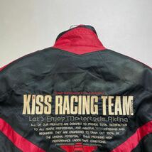 268 KISS RACING TEAM キスレーシング MRS-RJ プロテクター付き ライディングジャケット バイクウェア ジップアップ 防寒 ブラック 31212C_画像9