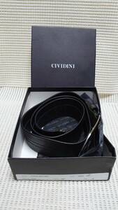 ブランドウェア等大処分：イタリア製・CIVIDINI・レザーベルト・Size42・展示品