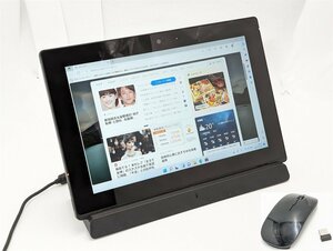 驚き価格 新品マウス、ドック付き 高速SSD 10.1型タッチパネル 中古美品タブレットPC NEC PC-VKF11T1B1 Bluetooth カメラ Windows11 Office