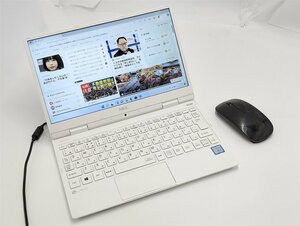 1円～ 中古美品 高速SSD256 11インチ ノートパソコン NEC PC-NM550GAW 第7世代i5 無線 Bluetooth カメラ Windows11 Office 新品マウス付き