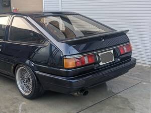 AE86 3ドア用 カーボン リアウィング リアスポイラー 純正タイプ　3cmロング