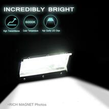 ワークライト 作業灯 72w LED 防水 フォグ ランプ 12v-24v 2個 集魚灯 照明 ガレージ 投光器 LEDワークライト 車庫_画像4