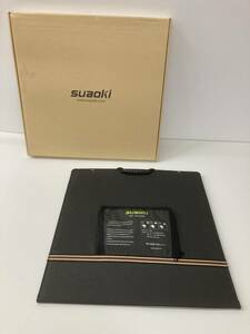 ★◆【美品】SUAOKI ソーラーパネル 100W ソーラーチャージャー 折りたたみ式 ポータブル 動作未確認 120サイズ