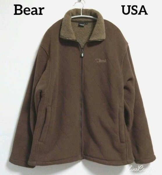 Bear USA★自宅で洗える・暖かい フリース ボア ブルゾン