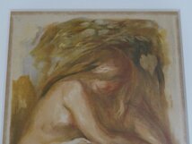 【青】120614額　P＝A．　ルノワール　水浴する女　版画　リトグラフ　印象派　古典絵画_画像5
