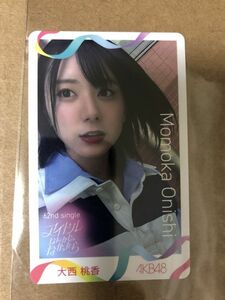 Art hand Auction AKB48 Team 8 Momoka Onishi If I Weren't Idols Original Trading Card External Bonus, Celebrity Goods, photograph