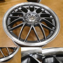 14-046◆軽量 鍛造★レイズ LE37A★18in7.5J+48 PCD100-5H★BRZ,プリウスインプレッサ,レガシィ◆TE37 CE28 RE30_画像4