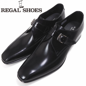P620 新品 REGAL リーガル セミマッケイ式製法 728R モンクストラップ ビジネスシューズ 26.5cm(EE) 紳士靴 日本製