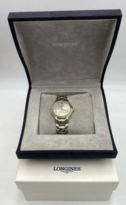 N2125 動作未確認 美品【LONGINES ロンジン】 L3.605.5 ゴールデンウイング クォーツ/QZ メンズ コンビカラー グレー文字盤 ラウンド 稼働