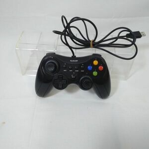 03431 【中古】 エレコム ゲームパッド JC-U3613MBK Xinput対応 動作確認済 本体のみ USB接続 ジョイスティック 周辺機器 コントローラー