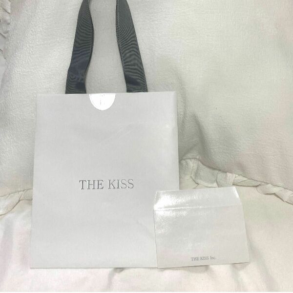 THE KISS ショッパー 紙袋 ラッピング プレゼント ギフト 手提げ袋 ショップ袋 ネックレス ペアリング 彼女 
