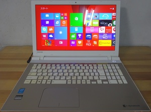 東芝 ノートパソコン dynabook T55/RG/Core i3-5005U 2.0GHz/4GB/500GB/中古特価良品