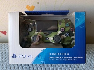 SONY 中古品 PS4 ワイヤレスコントローラー（DUALSHOCK 4） 限定版 グリーン・カモフラージュ CUH-ZCT2J16