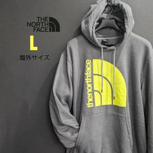 【日本未発売】THE NORTH FACE ノースフェイス メンズ パーカー グレー/L 長袖 スウェット アメリカ US限定 ハーフドームロゴ