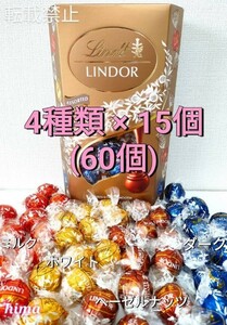 ★段ボール箱発送★ リンツリンドール　ゴールドアソート　チョコレート　60個