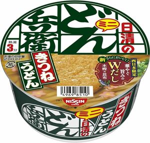 (3)ミニ 日清食品 日清のどん兵衛 きつねうどんミニ (西) カップ麺 42g×12個