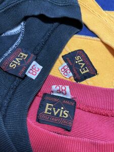 ★ 希少 レア 初期 当時物 ★ EVISU スウェット日本製 旧 EVIS エビス エヴィス 古着 ヴィンテージ トレーナー リブ長 腹巻 肩リブ 汗止め