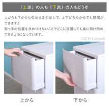 衣装ケース 収納ケース プラスチック 引き出し チェスト 1段 収納ボックス クローゼット リフラスPF351（ホワイト）_画像6