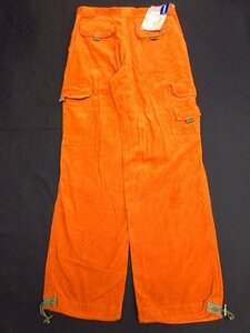 t2225　タグ付未使用保管品/定価6,900円　OSH KOSH　メンズ　コーデュロイパンツ　カーゴパンツ　オレンジ系　サイズL　オシュコシュ