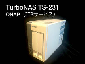 TurboNAS TS-231（QNAP製）+ハードディスク1TBx2=2TB