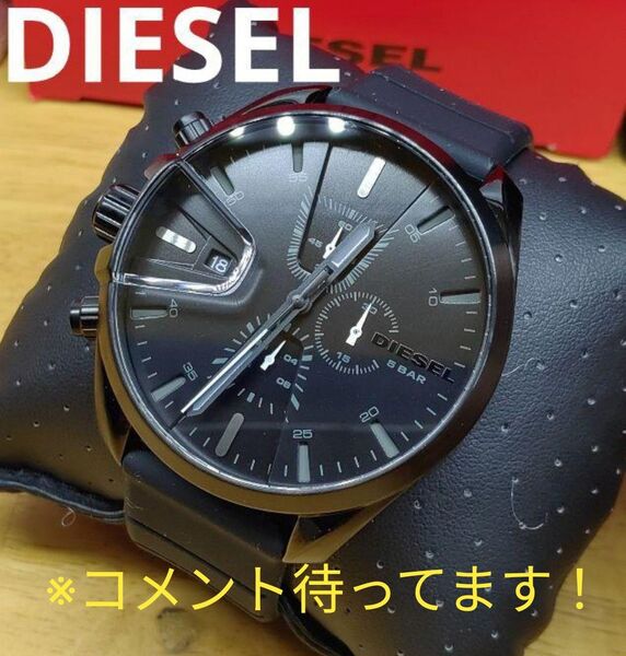 8いいね！★渋い★ブラモン★■DIESEL　時計　稼働品　美品　フルブラック　CUSTOM