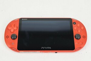 良品 SONY VITA PlayStation Vita 本体のみ PCH-2000 メタリックレッド 動作確認済 初期化済 中古