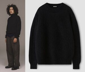 22AW PHIGVEL フィグベル PMAO-KN04 MOCK NECK MOHAIR SWEATER モックネック モヘア ニット セーター 3 黒