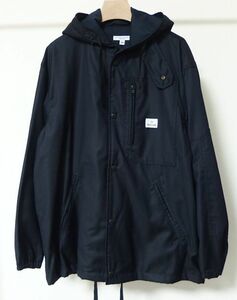 Engineered Garments エンジニアードガーメンツ Charcoal 別注 EG BENCH JACKET WOOL SOLID フーデッド ベンチ ジャケット XS NAVY