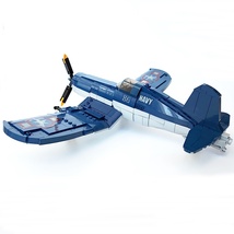 ESシリーズ F4Uコルセア LEGO互換 コルセア アメリカ ブロック戦闘機 レゴ互換 艦載機 ブロック プレゼント パンツァーブロックス_画像2